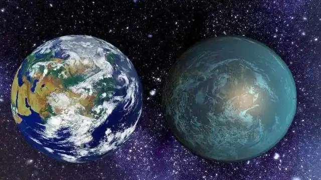 地球脱水后的对比